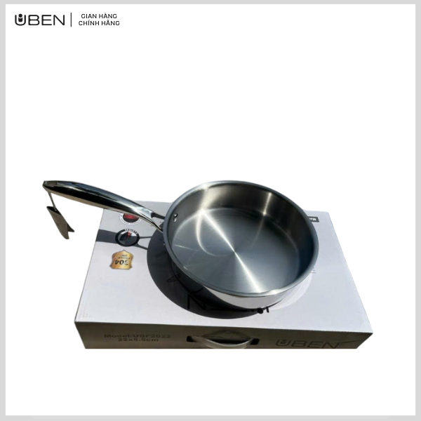 Chảo đúc inox 304 liền khối phi 24 UBF 2024